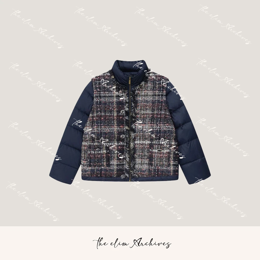 【以琳档案】“莫奈花园”進口頂奢系列两穿可拆卸鹅绒服羽绒服KK244