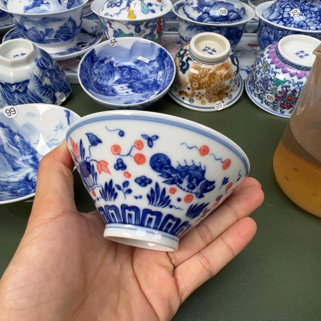 景德镇纯手工纯手绘茶具木木16