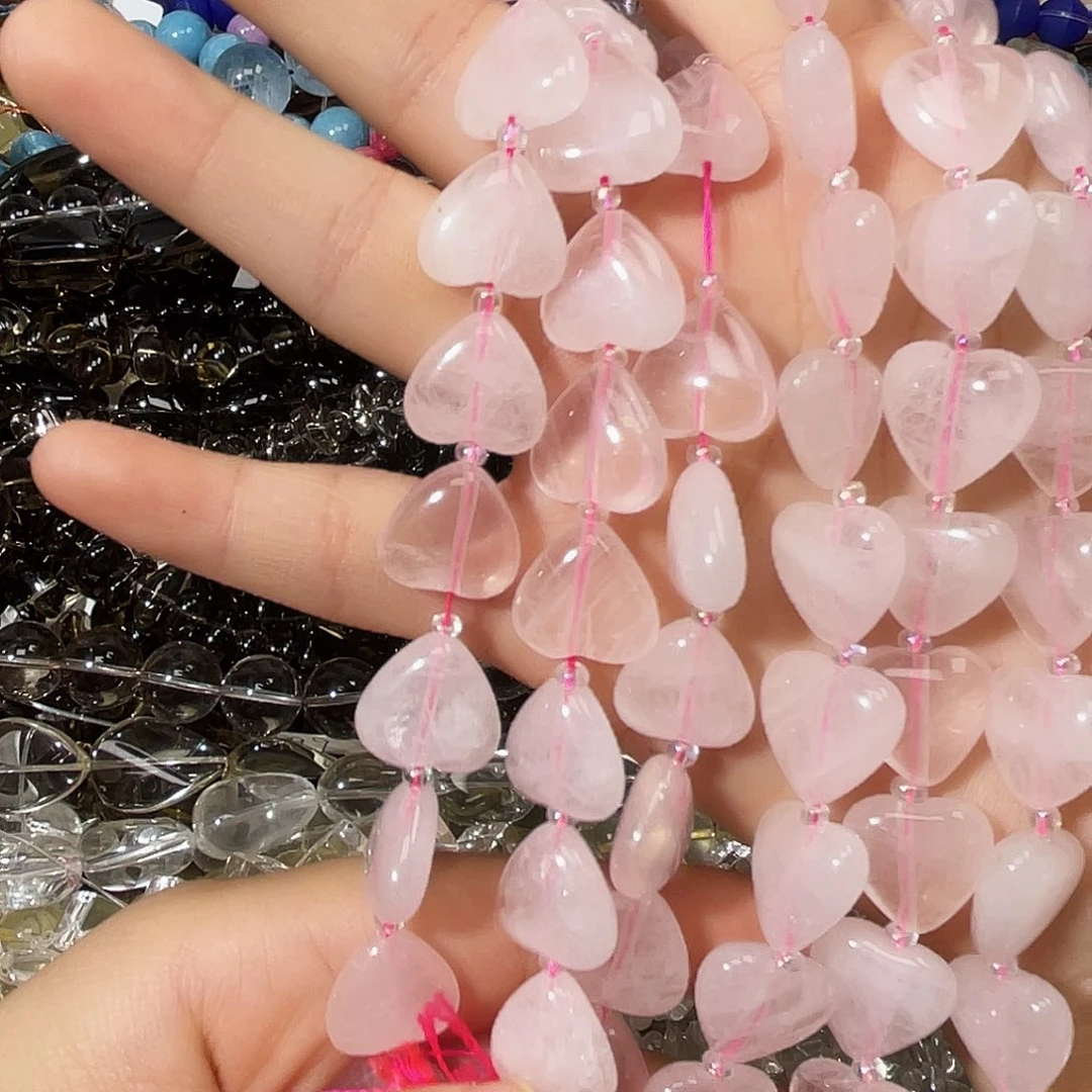 发晶颈饰银S925镶嵌粉水晶