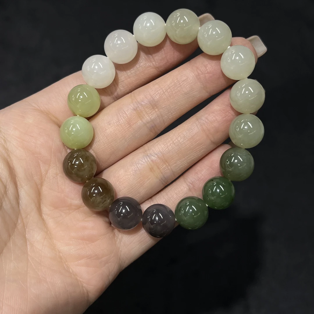 【睿泽鉴宝】和田玉多宝手串 12mm JJY2094