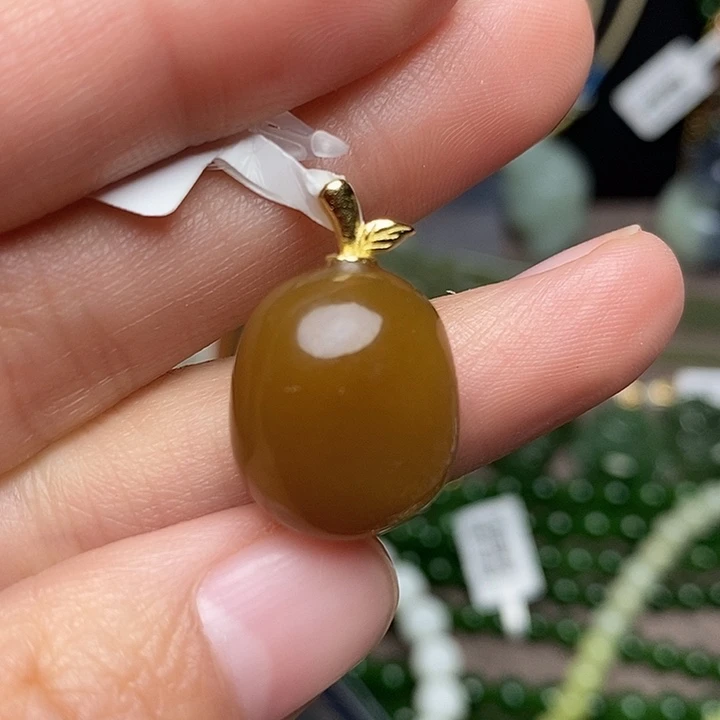 和田玉银S925镶嵌颈饰