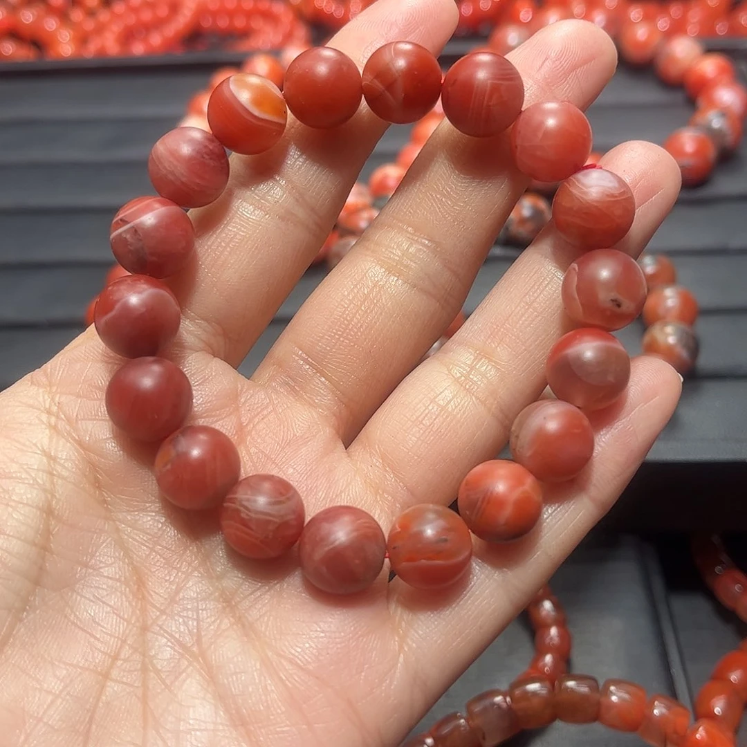 南红玛瑙手链未镶嵌