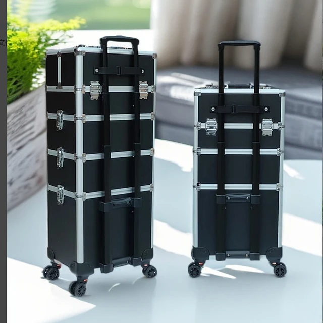 多功能拉杆化妆箱美甲纹绣跟妆师工具箱美容美发多层收纳箱