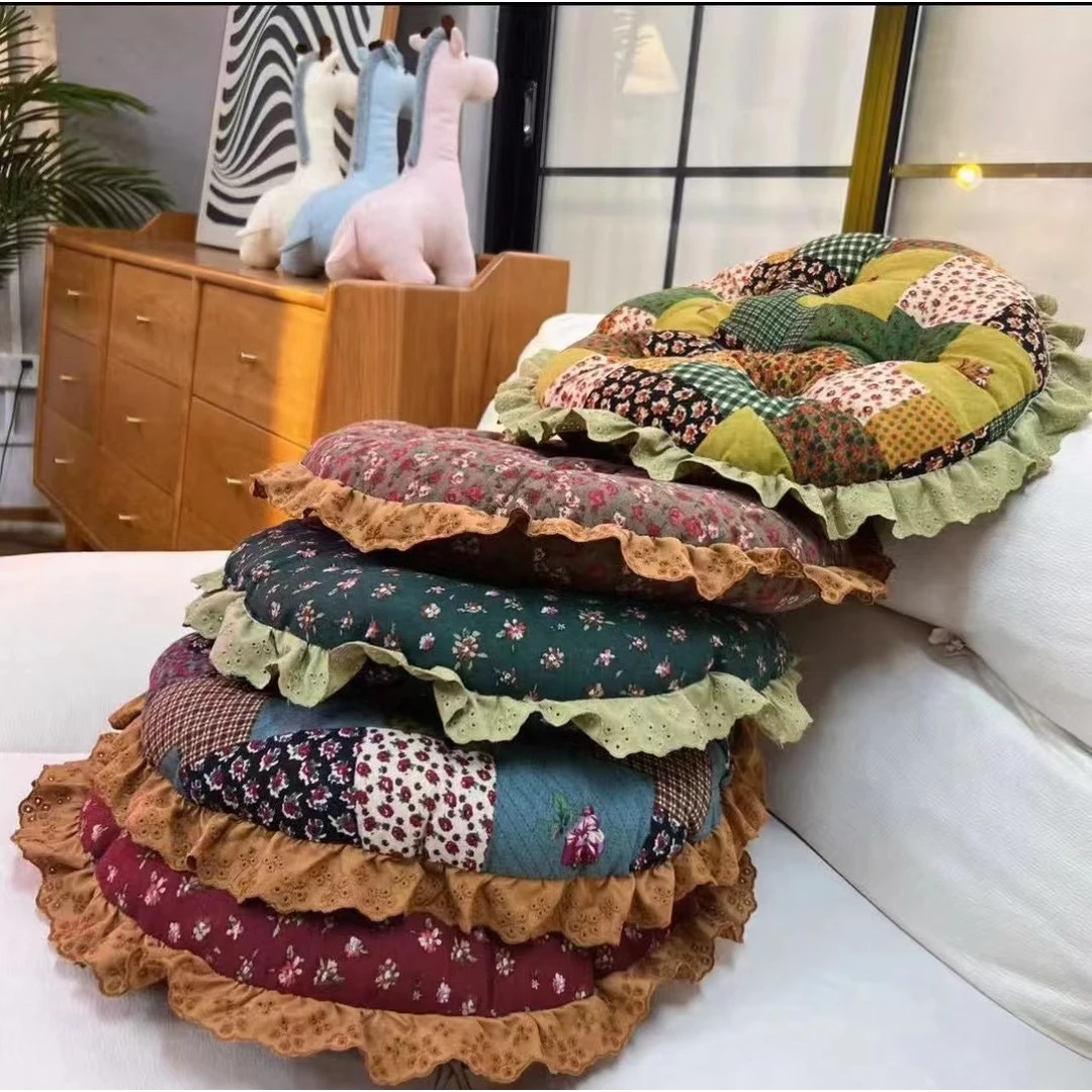 【抱枕坐垫】随发花边坐垫