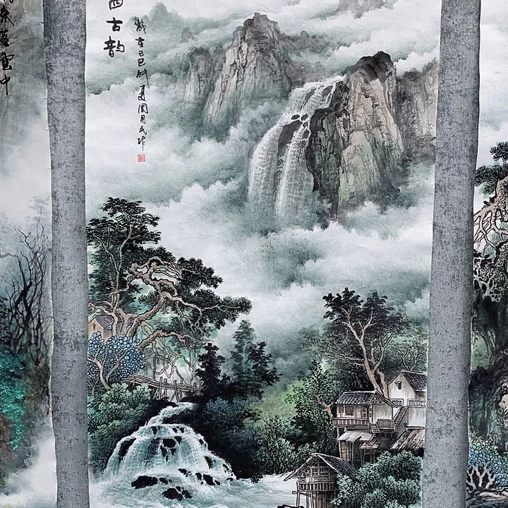 绘画俯**秋绘画作品周国民画芯