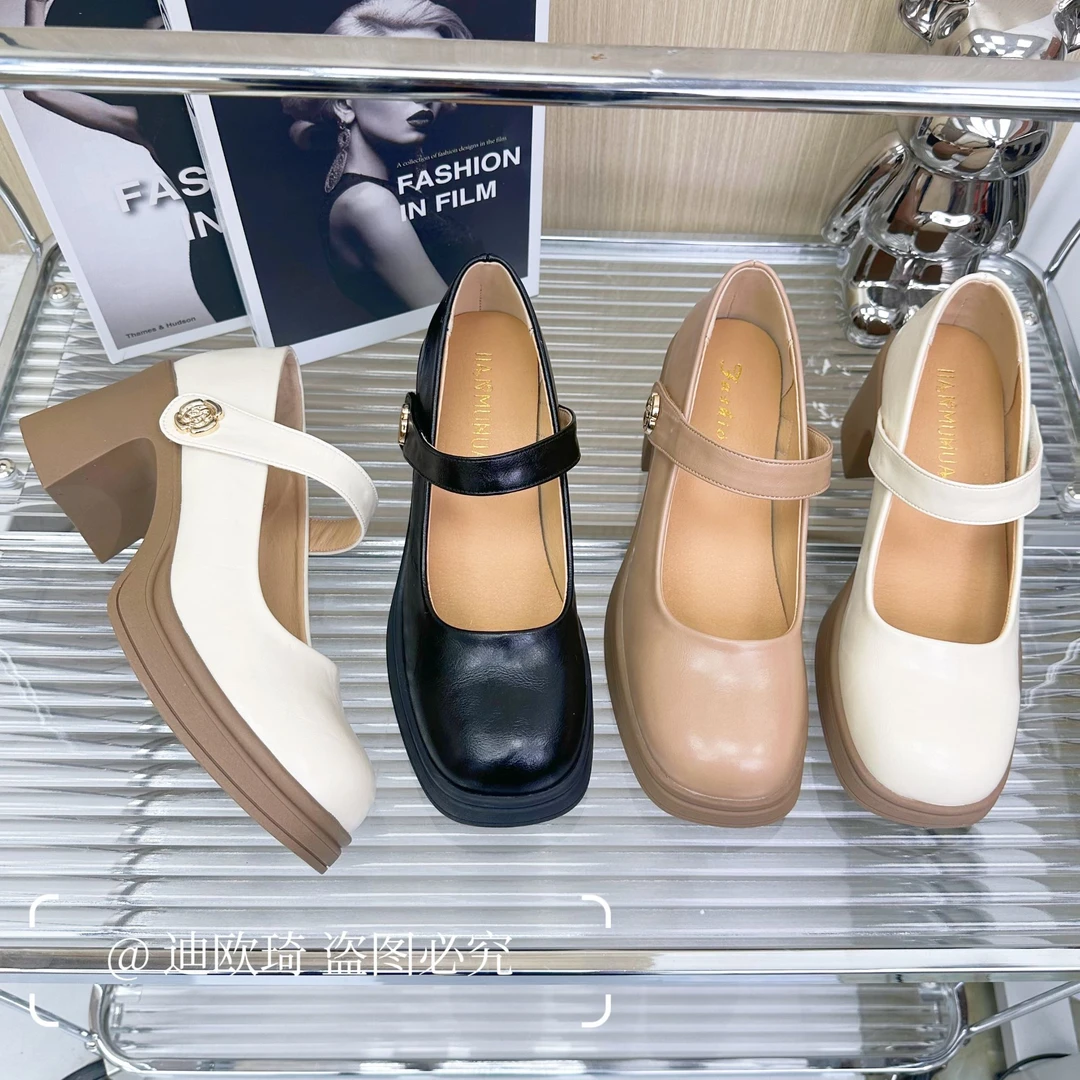 正品2025新款玛丽珍鞋舒适增高时尚百搭软底春夏复古单鞋-2559