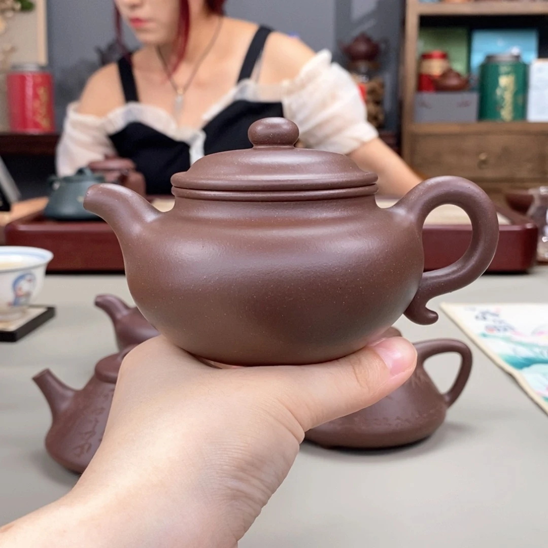 小***哥茶壶紫砂全手天青200仿古