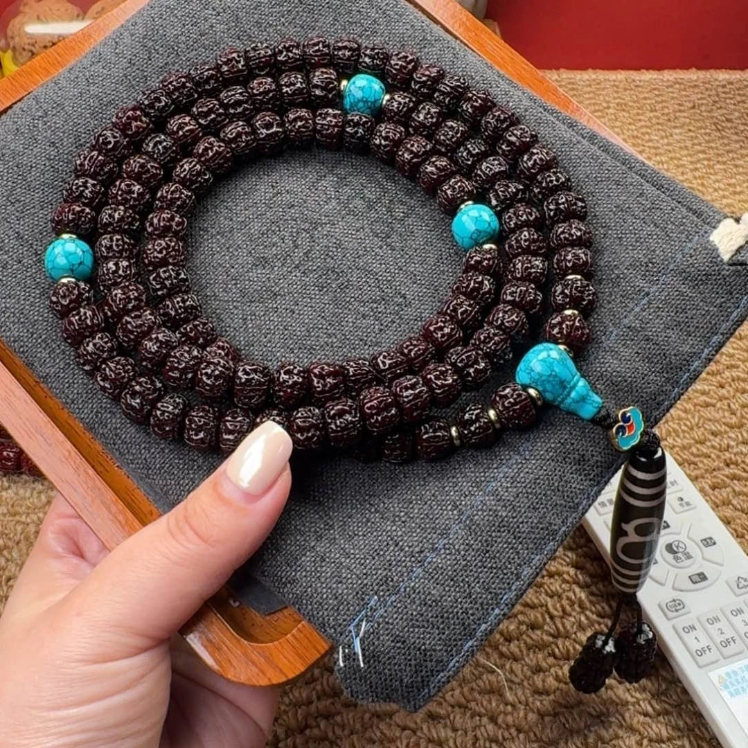 陌***开金刚菩提吊坠黑金