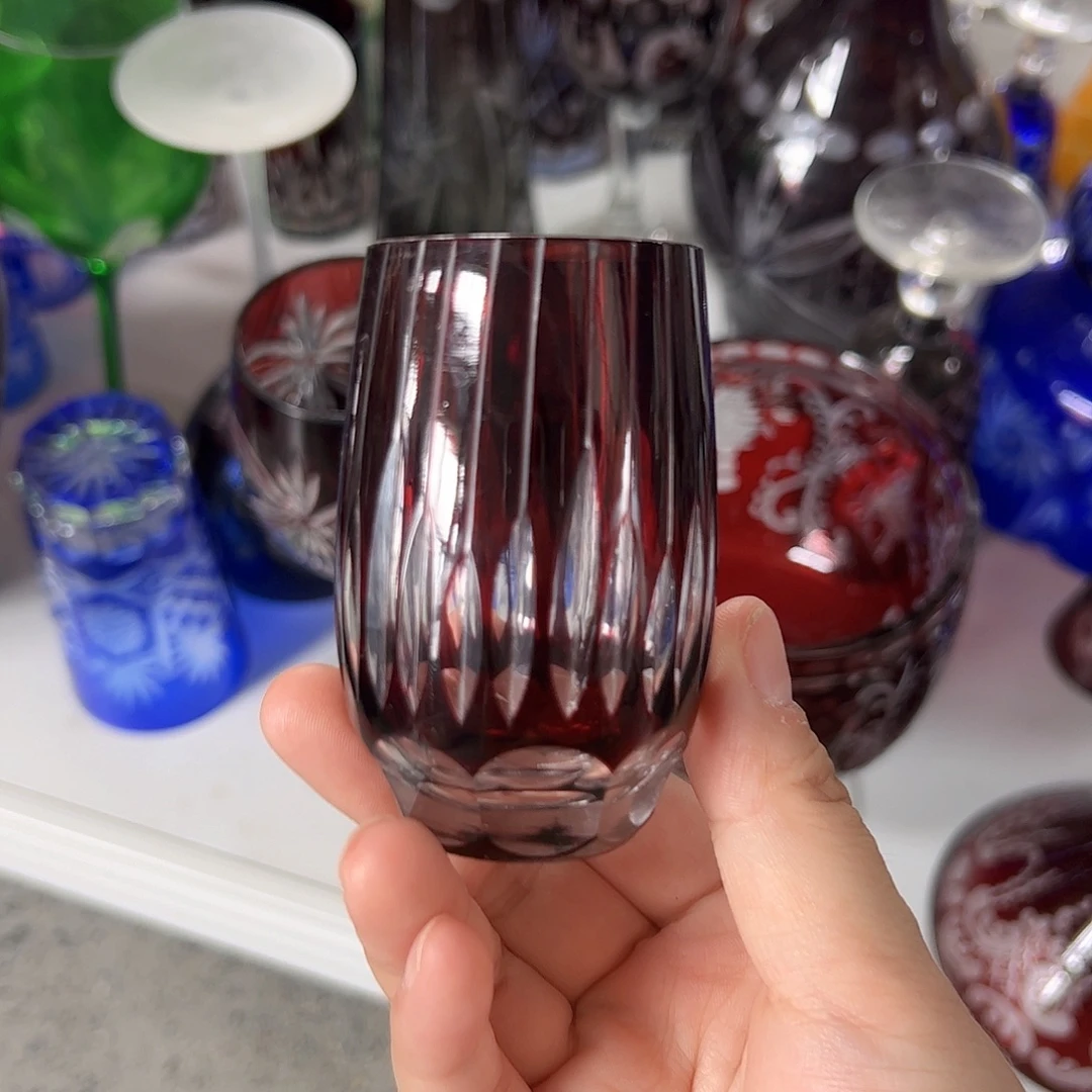 高脚款水晶玻璃微瑕一个