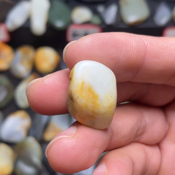 和田玉未镶嵌挂件48