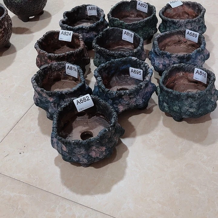 牛***饼景德镇陶瓷花盆高10口12