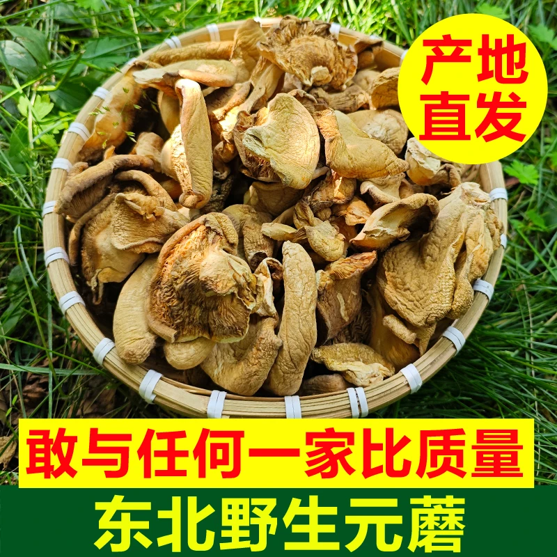黑龙江正宗元蘑东北干货冬蘑蘑菇干货特产冻蘑野蘑菇口蘑干蘑菇