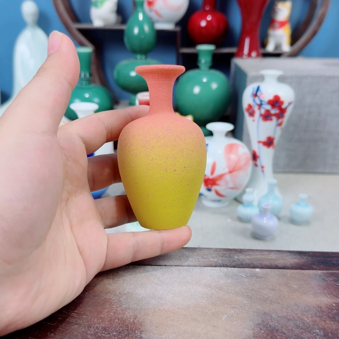 陶瓷手工小花器摆件
