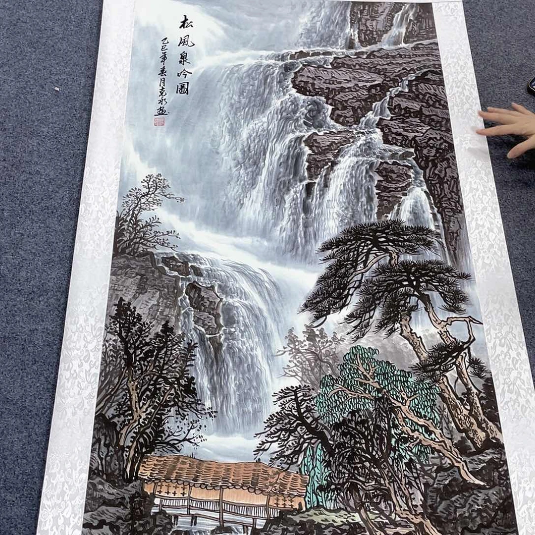 国画作品小姐姐放漏…