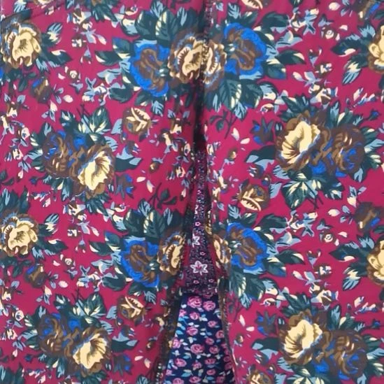 2X大红色女棉裤子