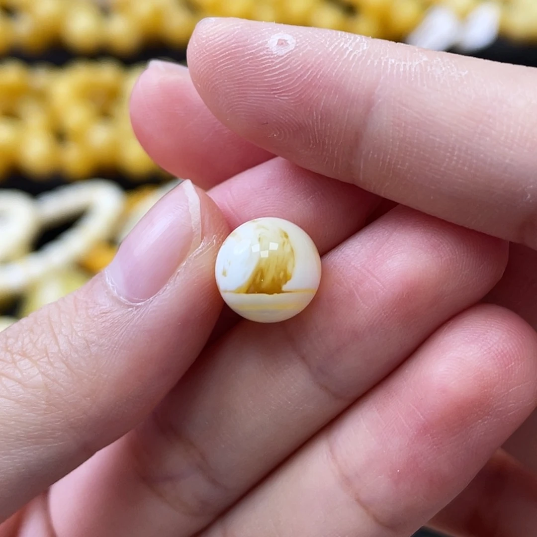 蜜蜡未镶嵌珠宝奇石瑕圆珠10.1mm