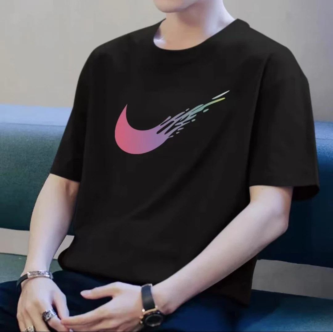 【支持鉴定】夏季新款休闲经典纯棉T恤时尚百搭宽松上衣