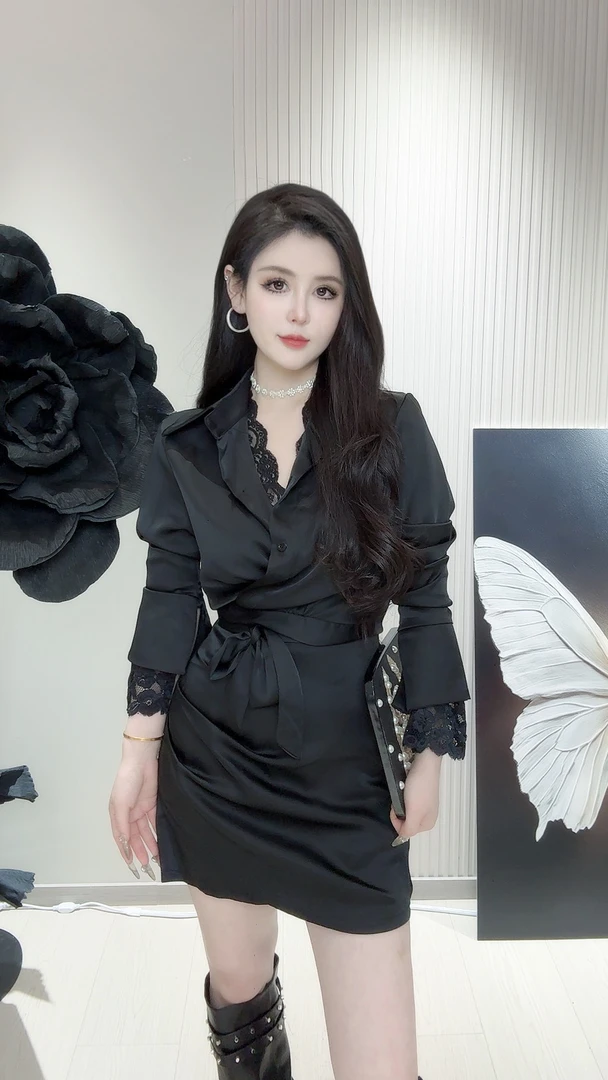 【GM家】性感风轻熟风纯欲风两件套法式时尚套装套装上衣设计师收腰