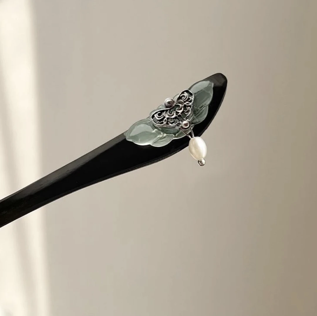 旗袍装饰中式发簪、简单大气复古盘发簪