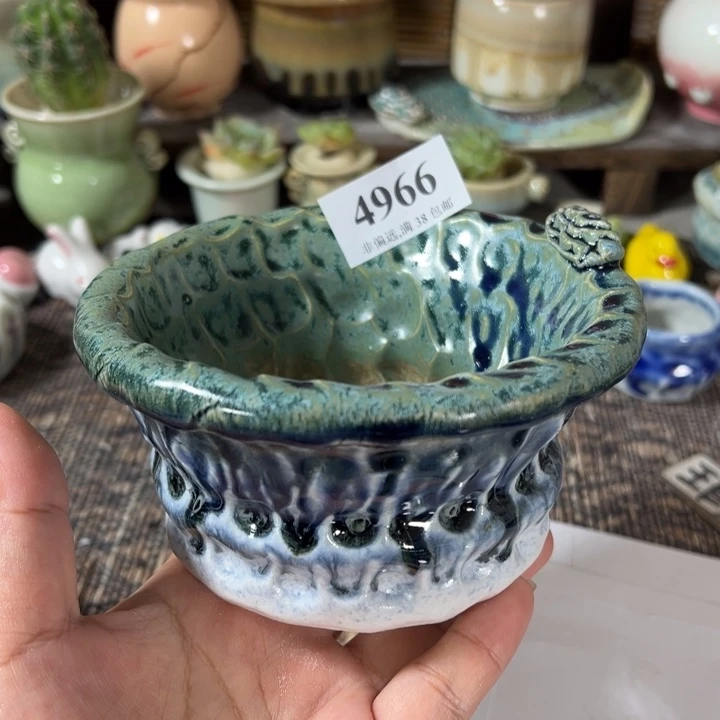 口10 手工花盆满30包邮