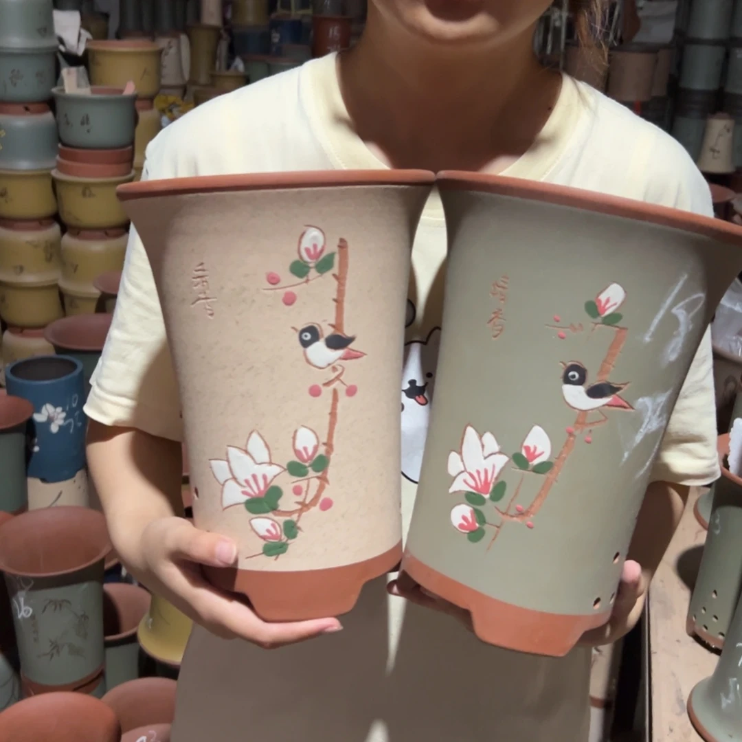 宜兴川阁紫砂花盆