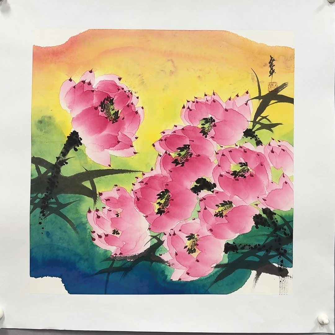 国画亲笔手绘放心去藏