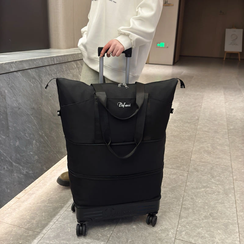 拉杆型超轻万向轮旅行包超大行李袋手提出差短途待产收纳可折叠