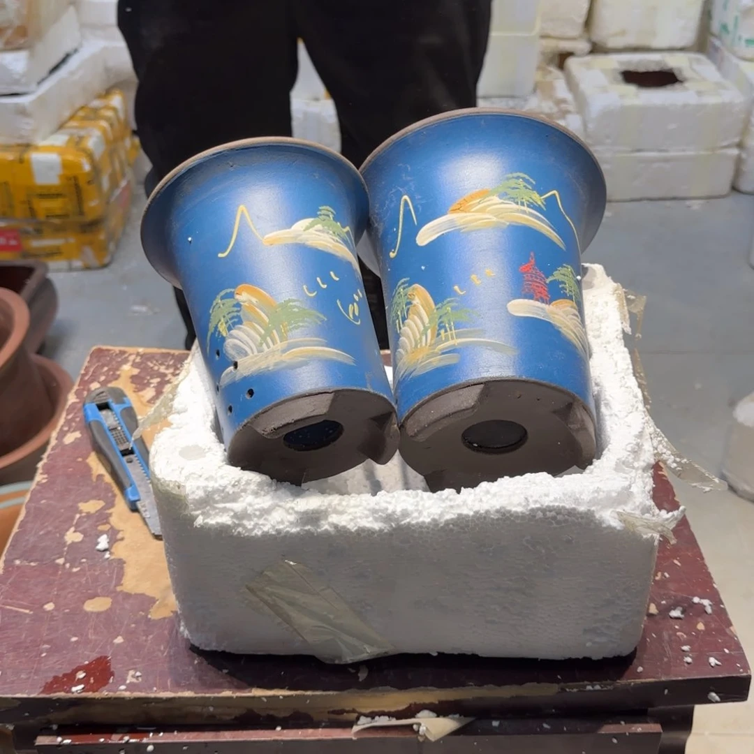 紫砂花盆瑕疵和瑕疵的