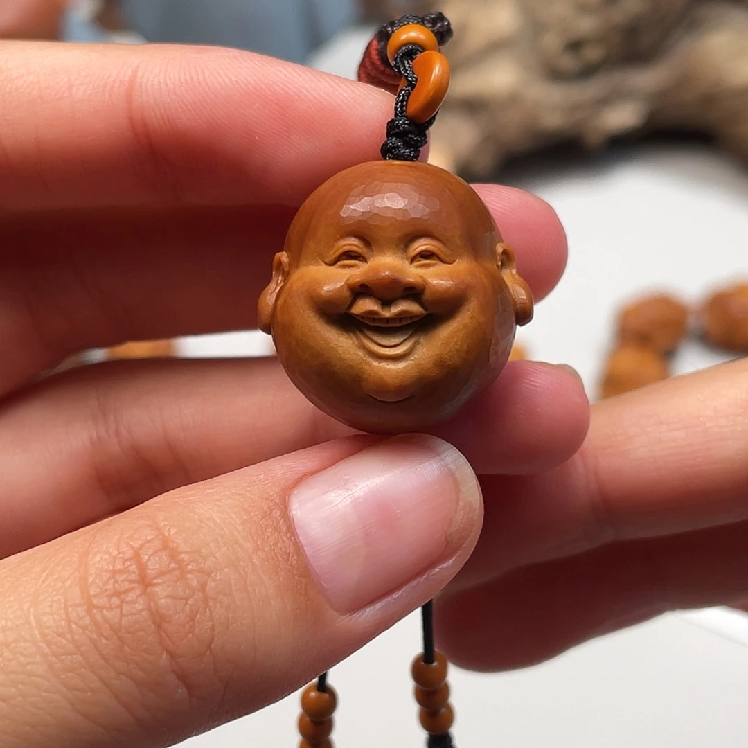 脉***脉手串/手链橄榄核弥勒头