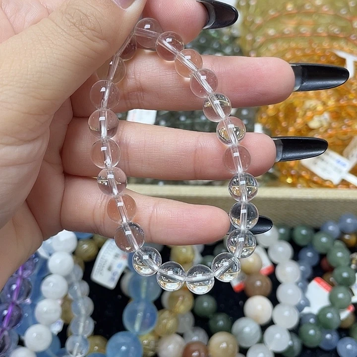 未镶嵌手链水晶白水晶8