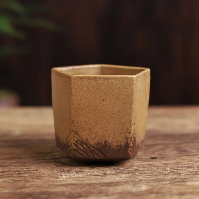 【陋室茗】酱釉几何杯·大