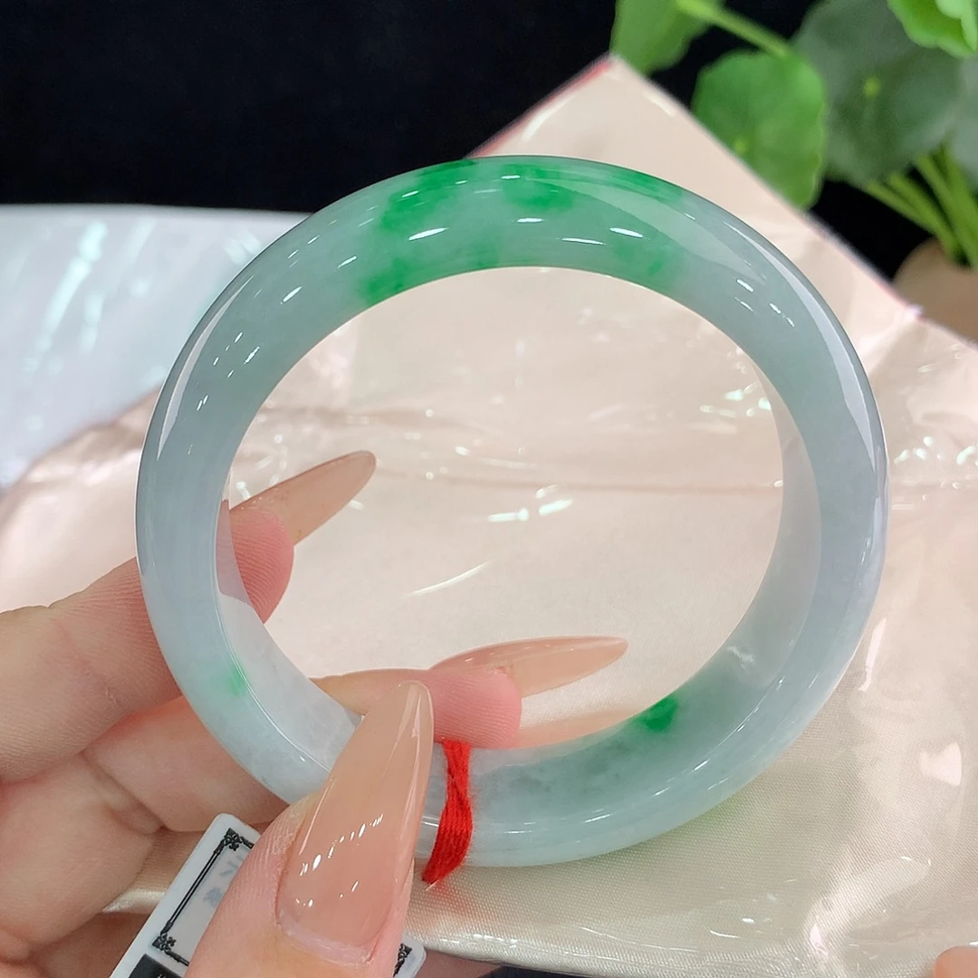 翡翠未镶嵌手镯正55/56