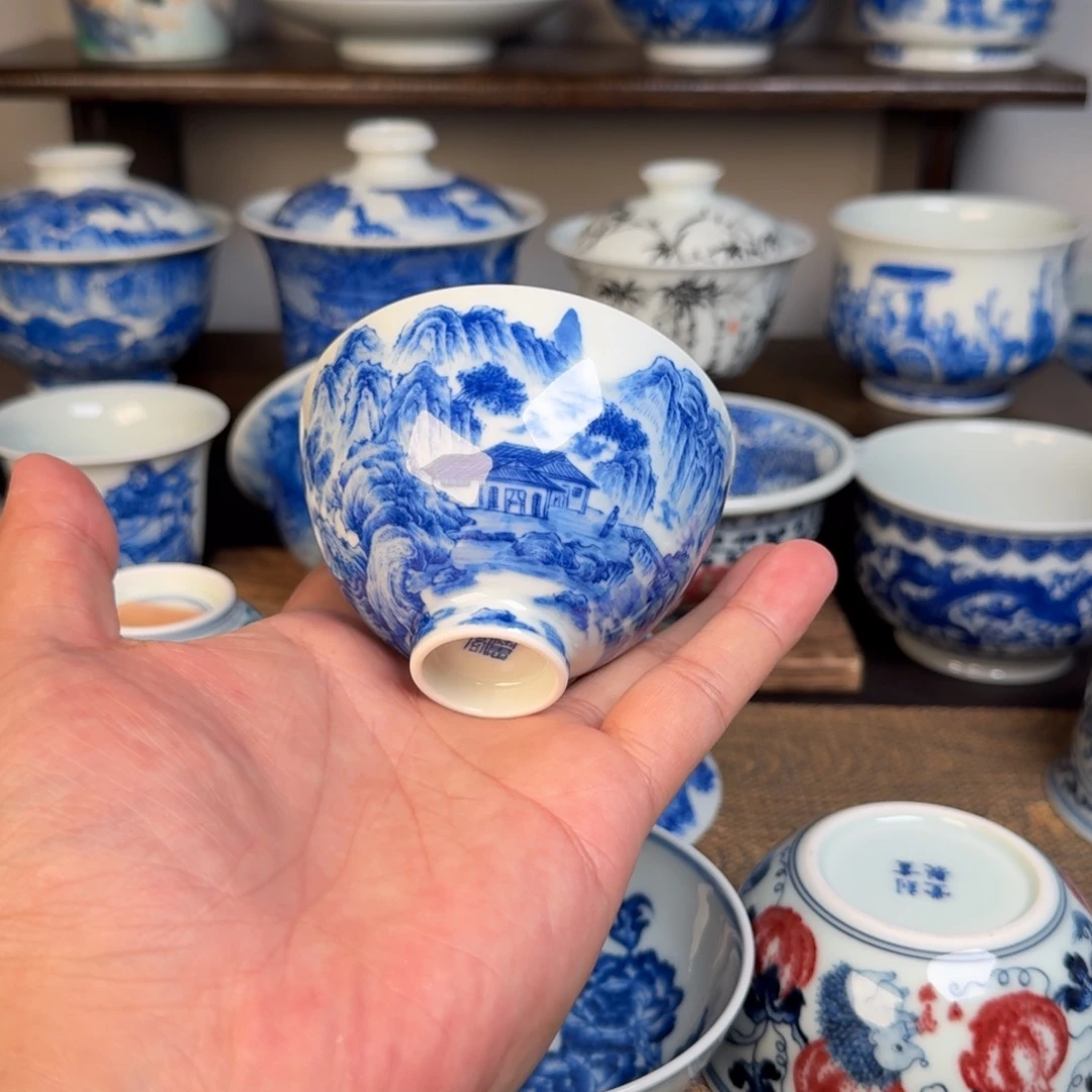 美***及现代手工手绘茶器