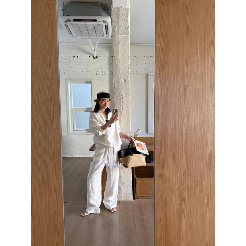 【YILI显瘦女装】100%亚麻显瘦POLO百搭时尚气质调性上衣Y0654