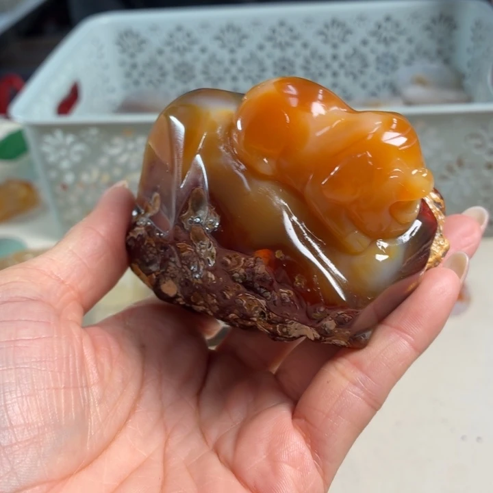 玛瑙/玉髓未镶嵌吊坠(不含链)