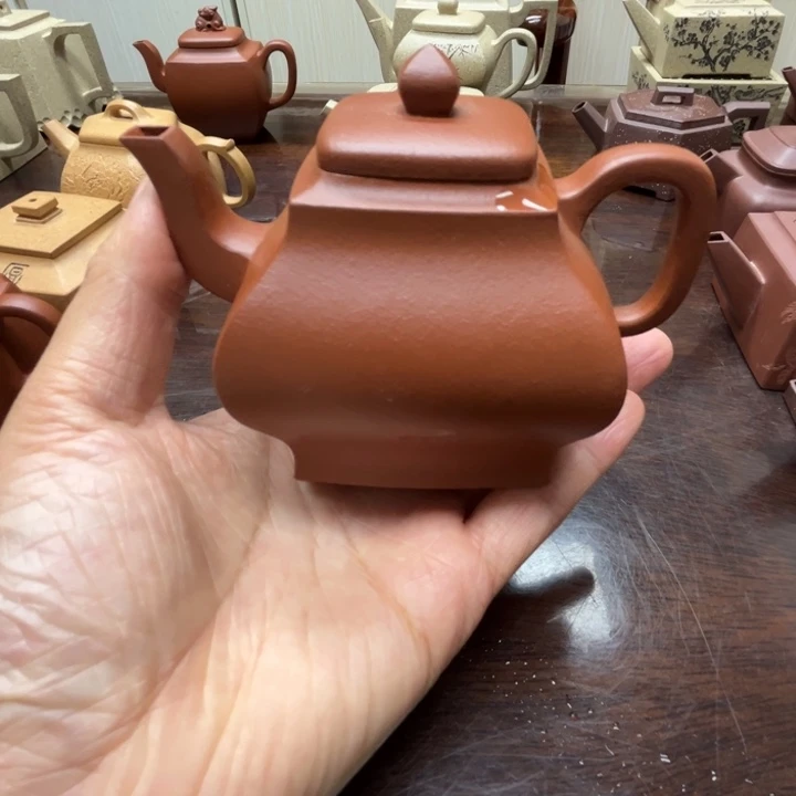 茶壶紫砂朱泥200c c