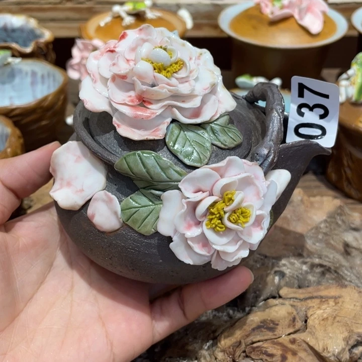 手工制作陶瓷茶具茶杯青蛙