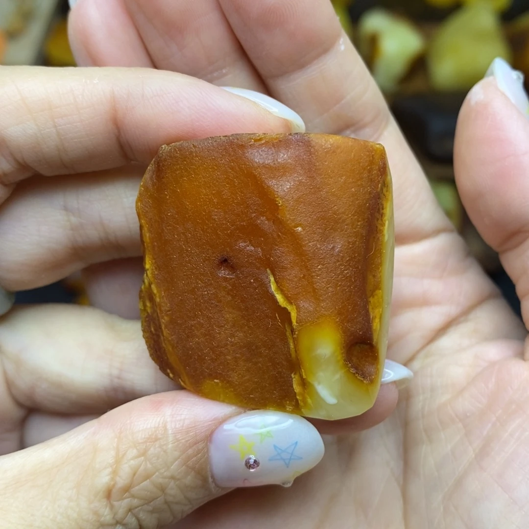 未镶嵌定制琥珀花*乐胖