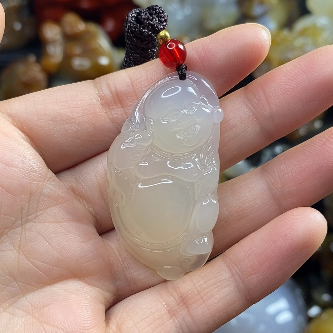 玛瑙/玉髓未镶嵌吊坠