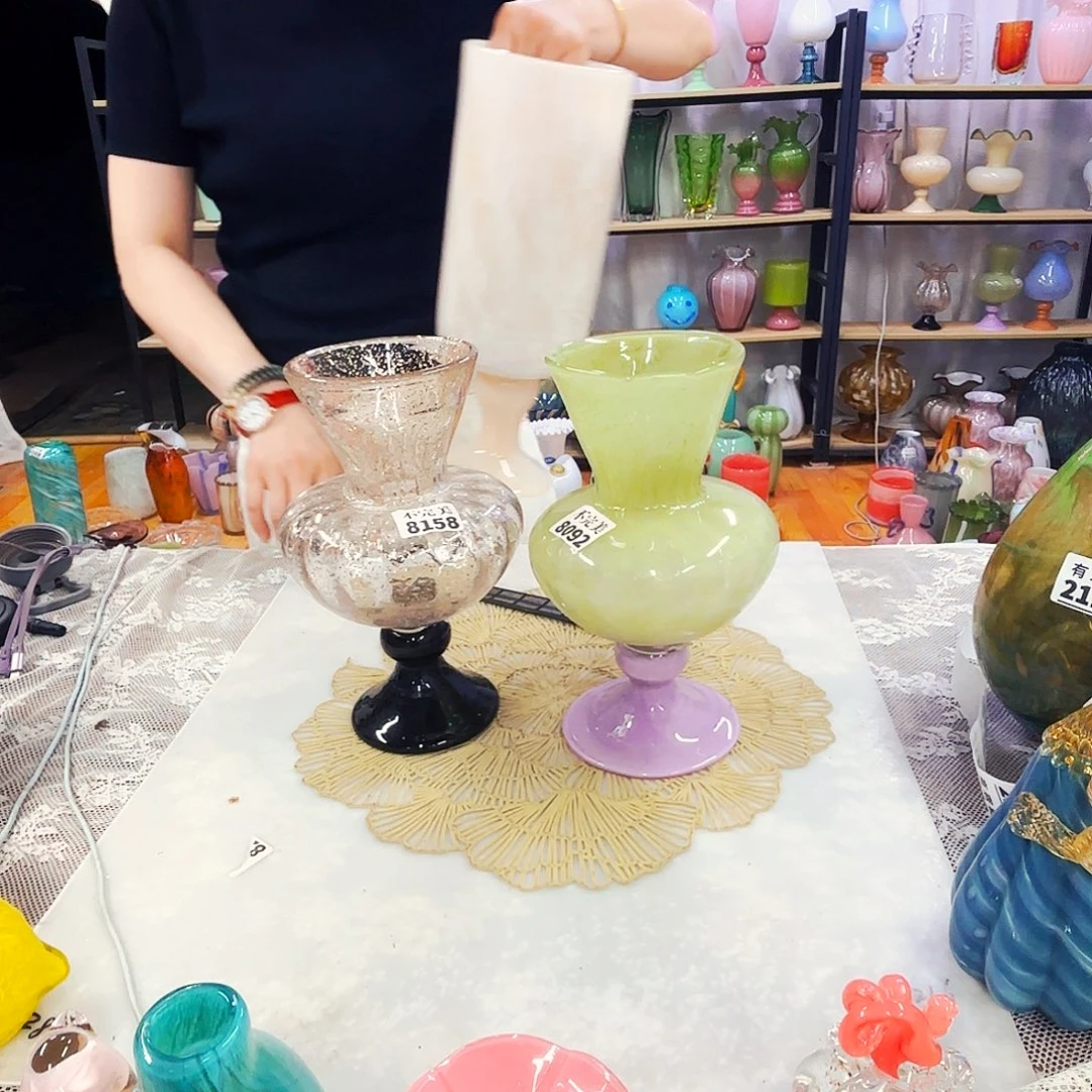 憩***馆琉璃琉璃花瓶艺术品摆件不完美
