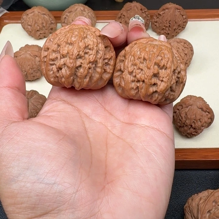 文玩核桃把件全品白狮子41
