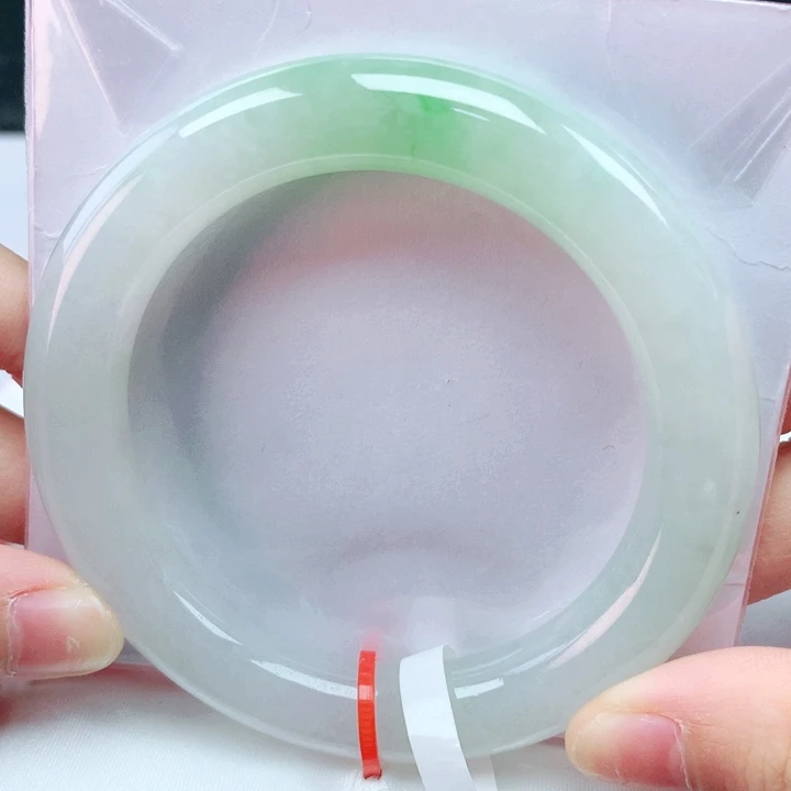 翡翠未镶嵌手镯54胖