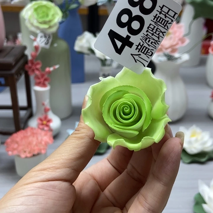 陶瓷手工制作陶瓷花