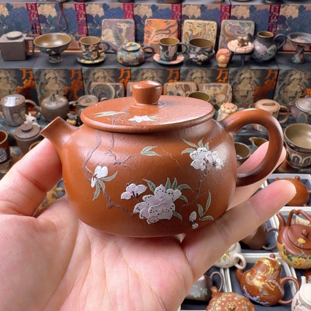 茶壶紫砂140ml原矿精工半手