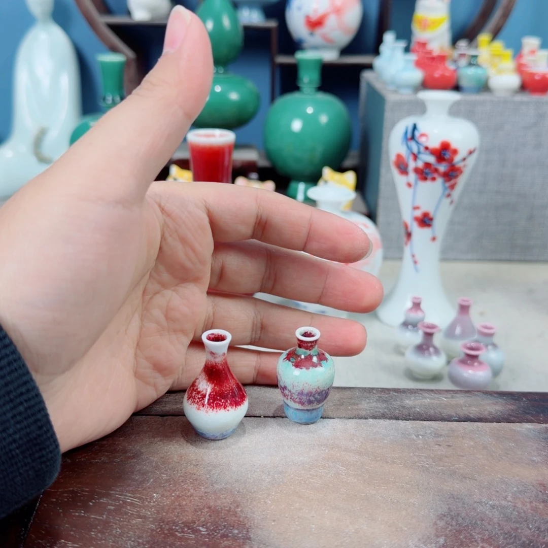 小****陶瓷手工小花器摆件