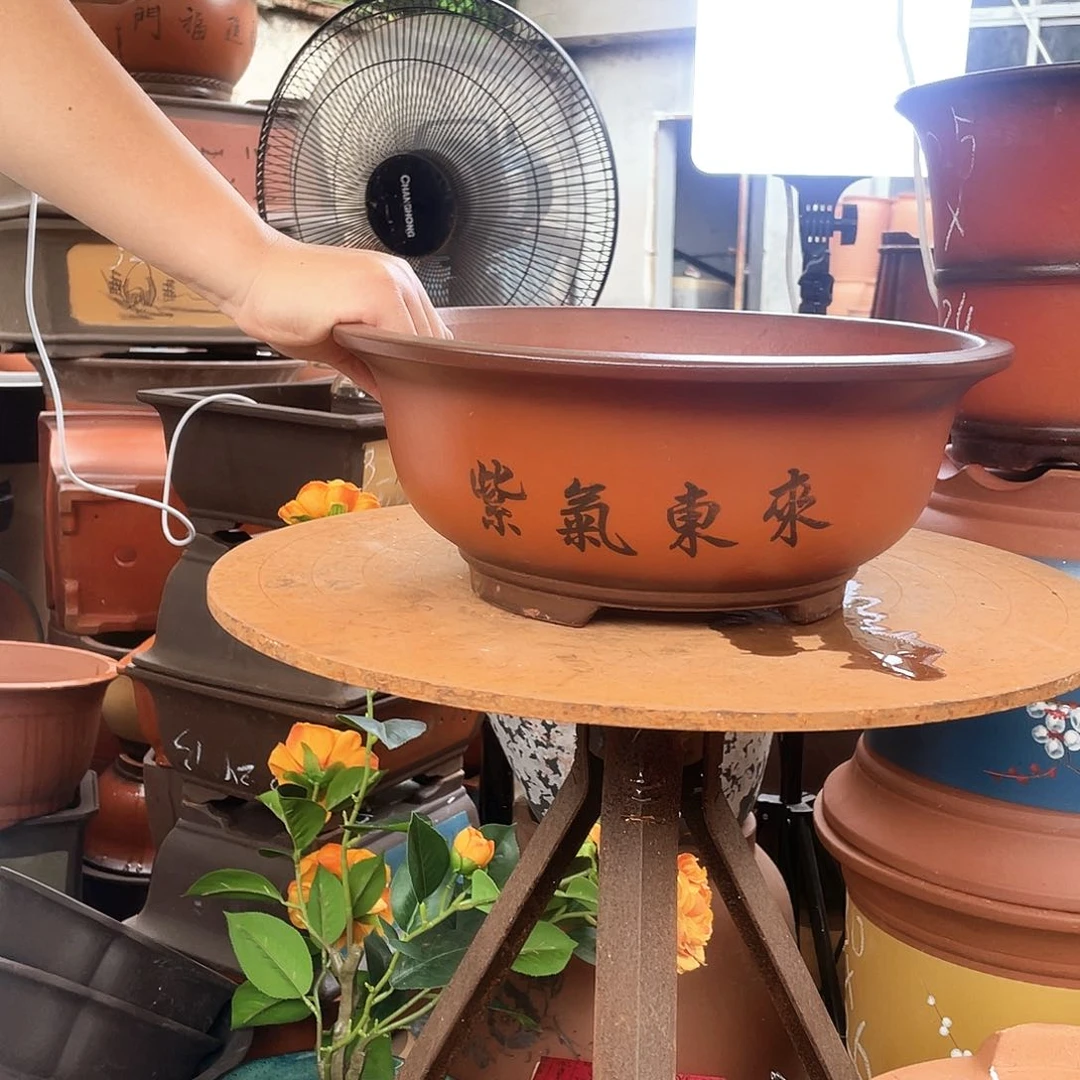 31小红花盆紫砂花盆