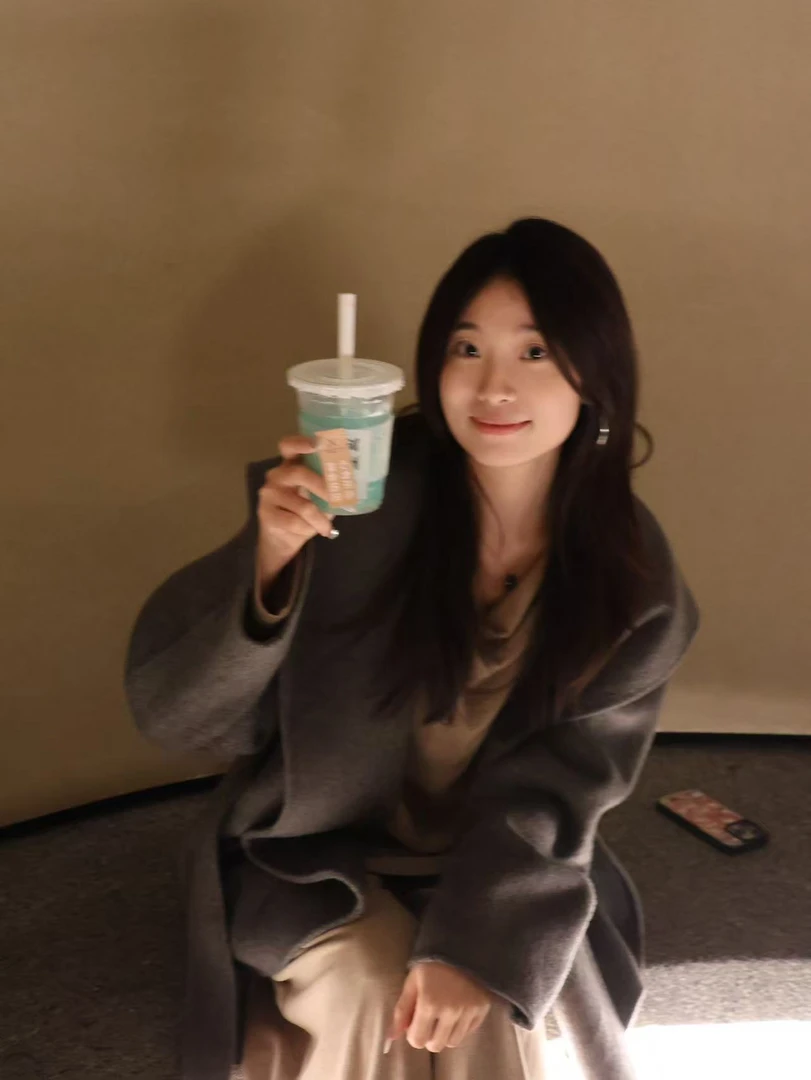 【Chenchen专属】2025连帽浴袍短款高定双面羊毛大衣8847