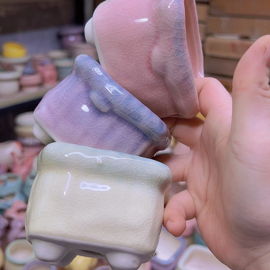 陶瓷花盆当场满12包邮