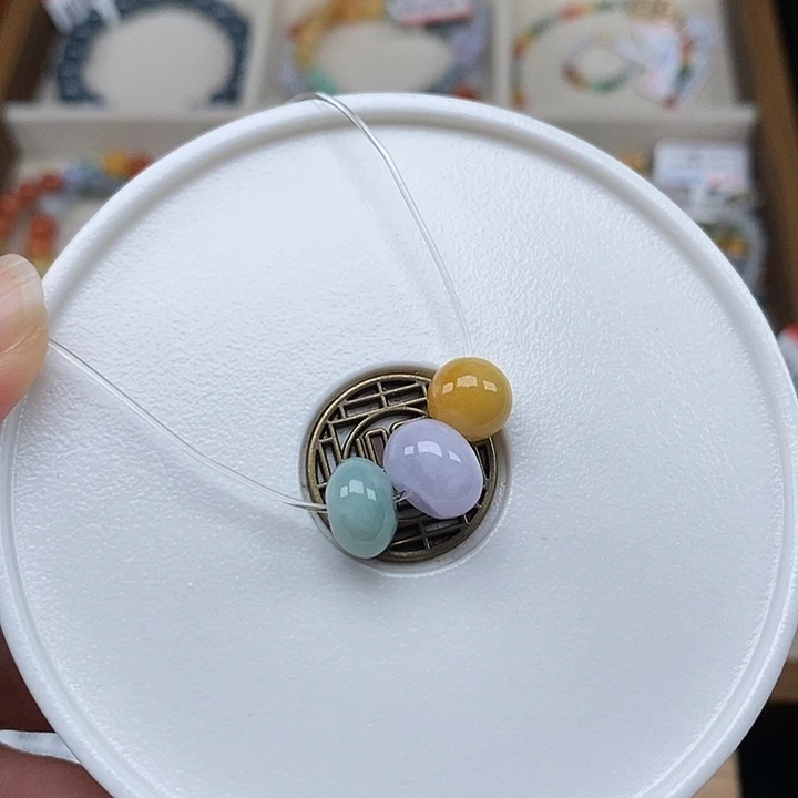 未镶嵌手串翡翠散珠无鉴赏