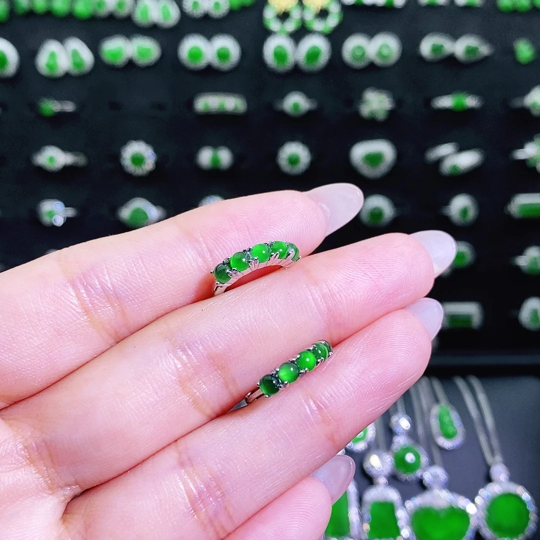 翡翠银S925镶嵌耳饰多样性